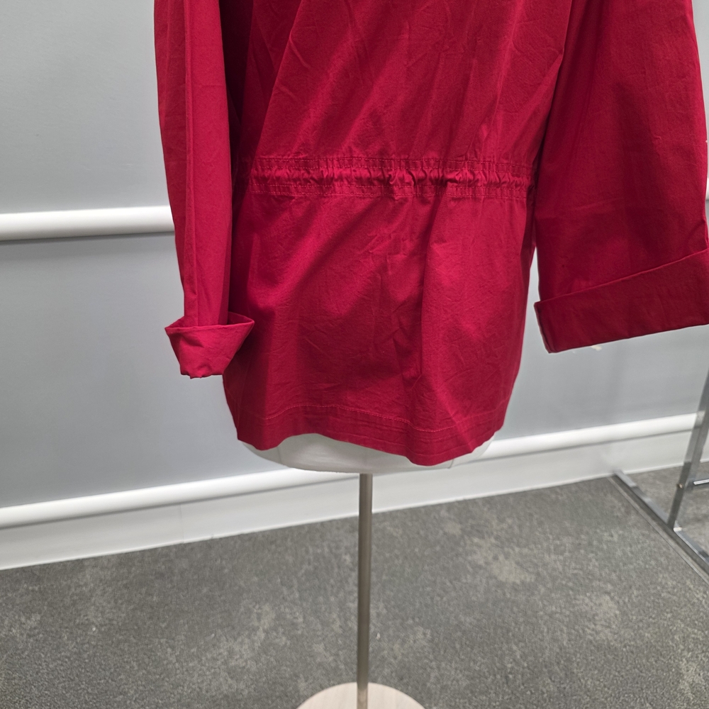 Liz Claiborne Women's Vibrant Red Utility Jacket - Picture 7 of 10
